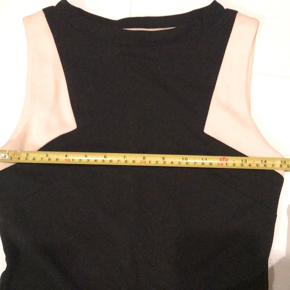 A.B.S by Allen Swartz Mod Blk/Cream  Midi Dress Womens Size Small - Picture 4 of 8